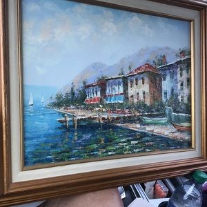 Gorgeous original painting by David Peretz Framed